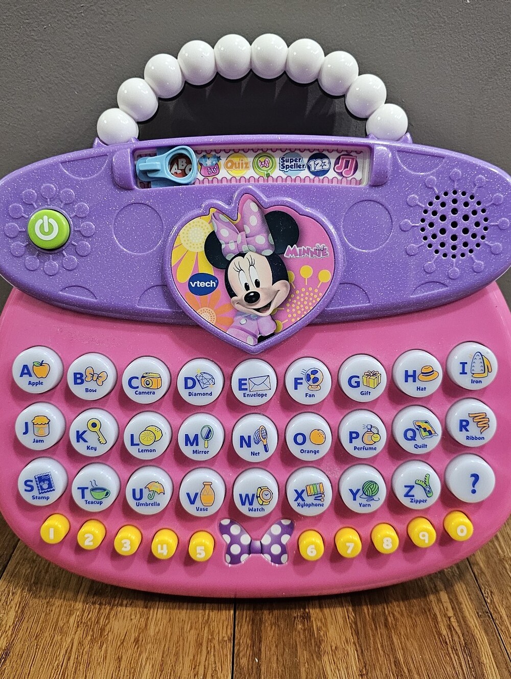 VTech Disney Minnie Mouse Spell & Learn Toy Laptop - Light Up
